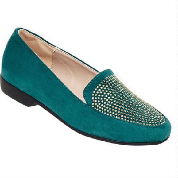 Angel Steps Wide Width Embellished Loafers - Picture 2 of 10